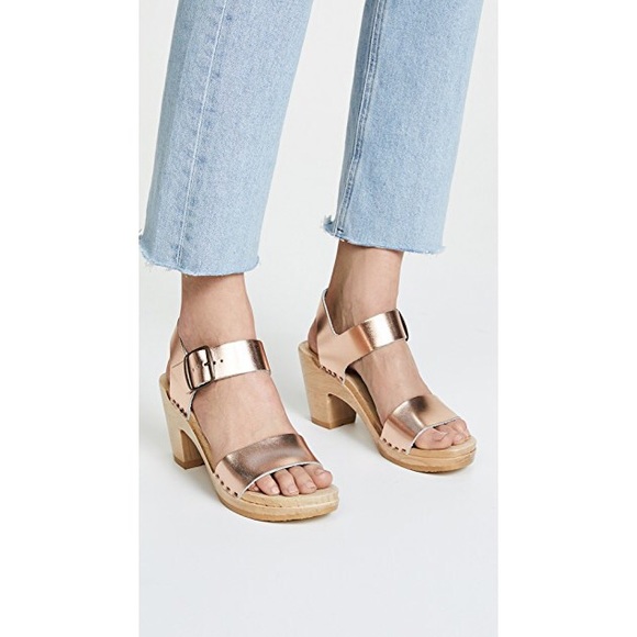 rose gold clogs